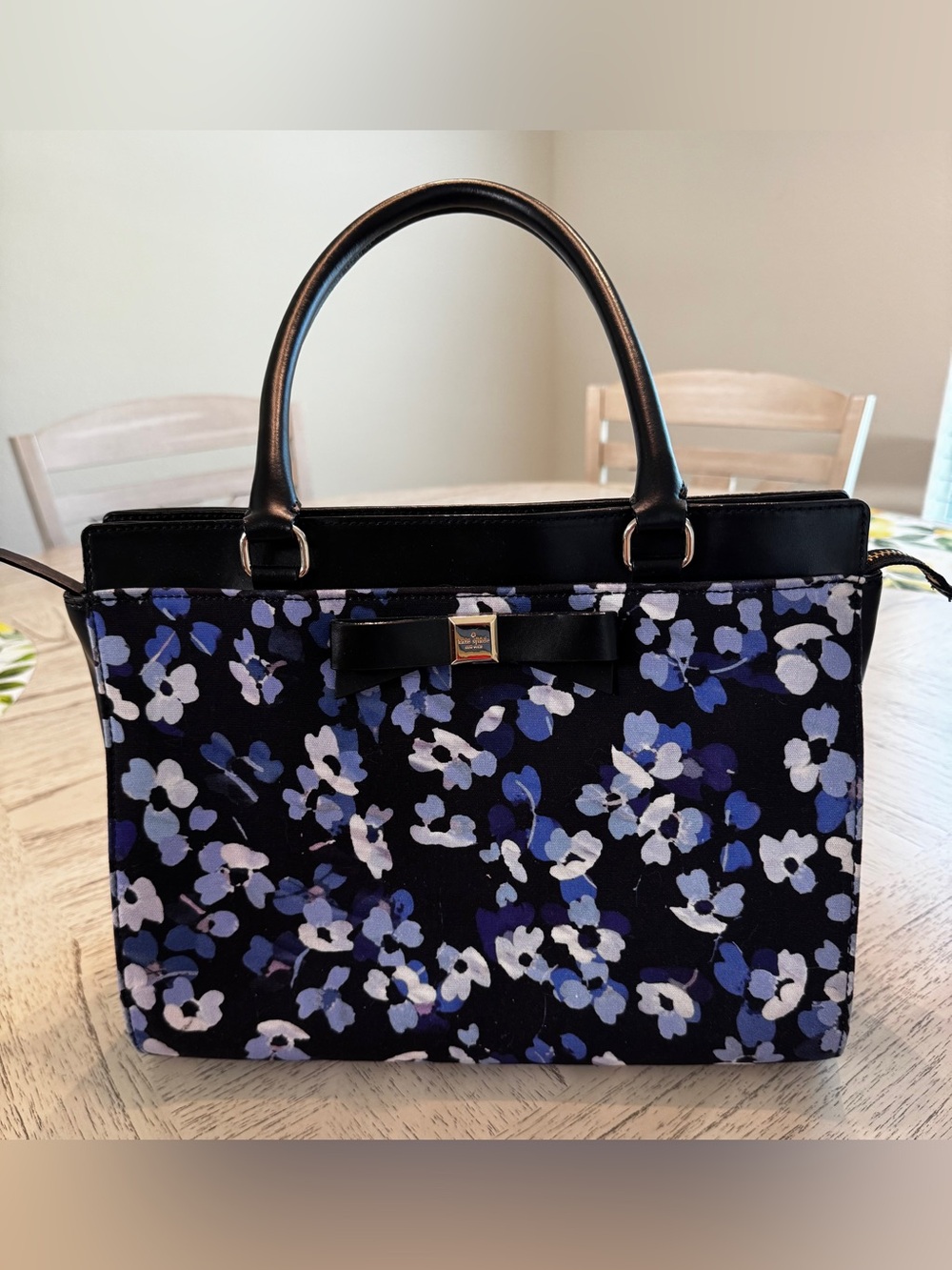 Kate Spade Montford Park Jovie Floral Tote Bow Satchel NWOT COA - Picture 2 of 16